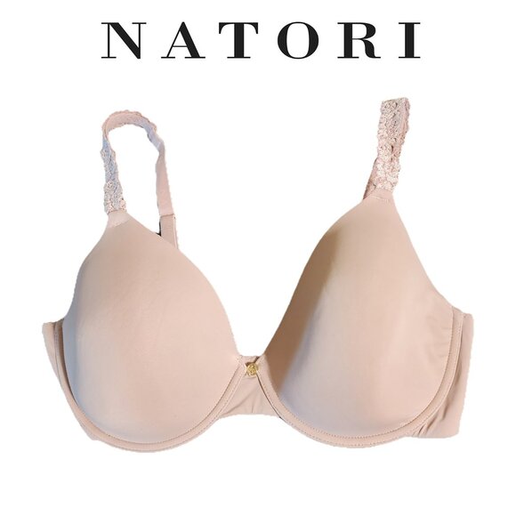 Natori Rose Dream Custom Coverage Underwire T-Shirt Bra 36D Pink - Picture 1 of 13